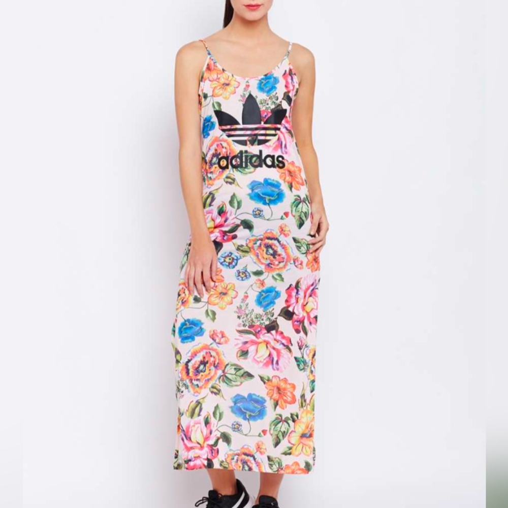Adidas x Farm Rio Floritta Floral Pink Dress (S)